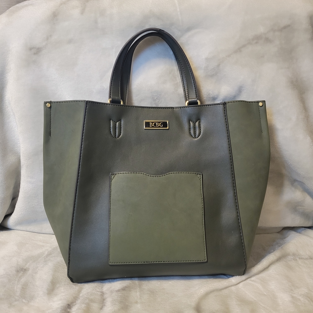 BCBG Green Tote Bag